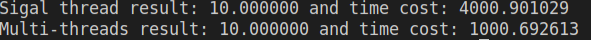 Single-thread versus multithreaded timing.
